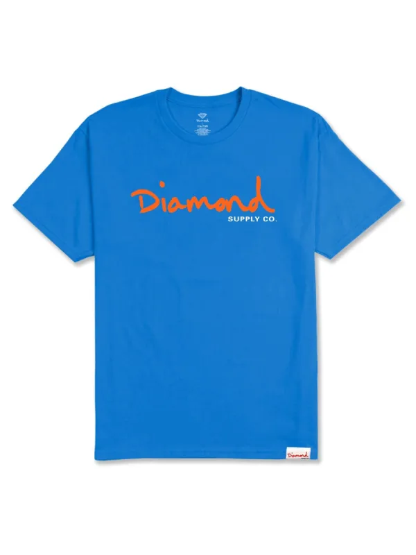 OG Script Tee - Royal sold by Diamond Supply Co.