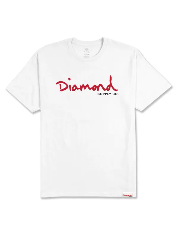 OG Script Tee - White sold by Diamond Supply Co.