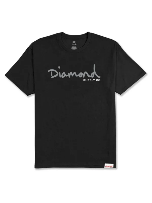 OG Script Tee - Black sold by Diamond Supply Co.
