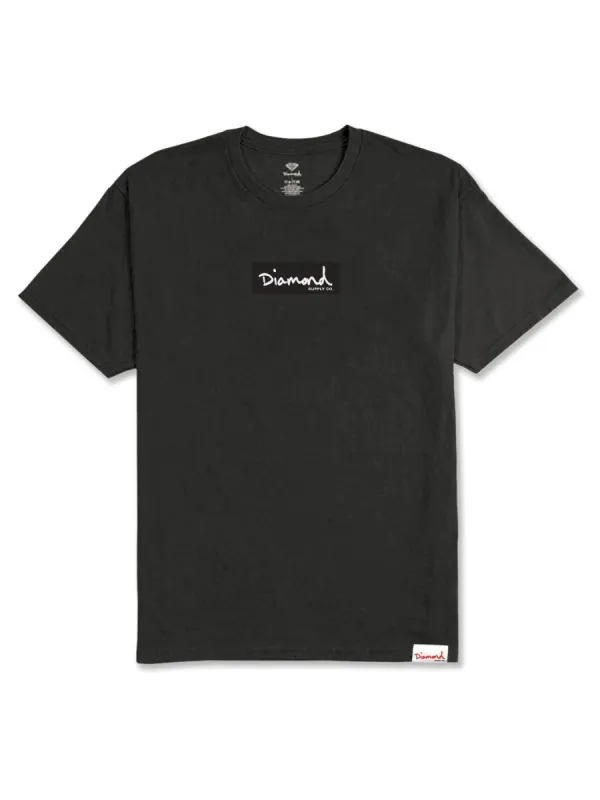 OG Script Mini Box Logo Tee - Vintage Black sold by Diamond Supply Co.