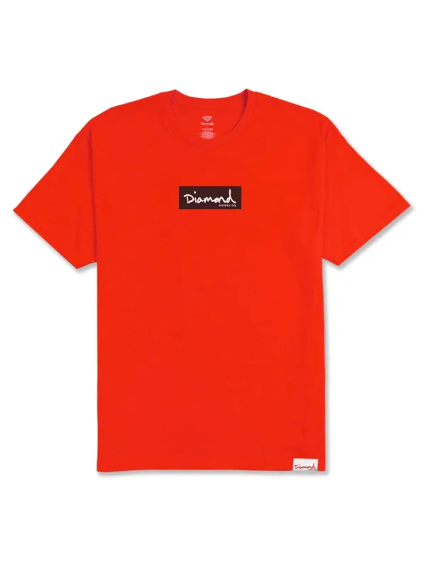 OG Script Mini Box Logo Tee - Red sold by Diamond Supply Co.
