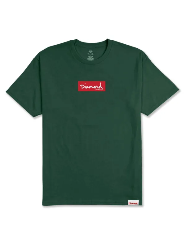 OG Script Mini Box Logo Tee - Forest Green sold by Diamond Supply Co.