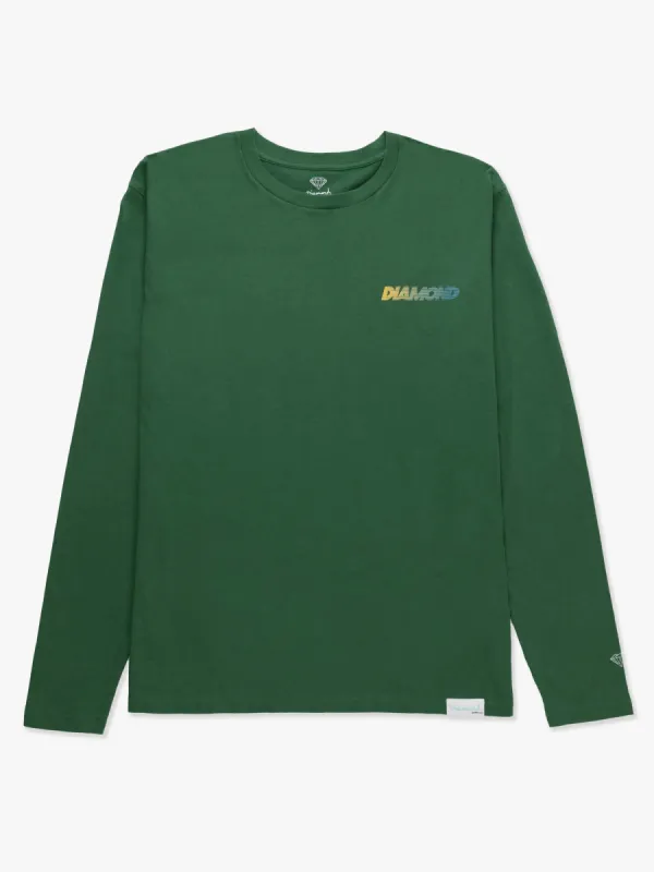 Speed Long Sleeve Tee - Green sold by Diamond Supply Co.