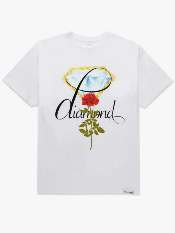 Rose Chain Tee - White sold by Diamond Supply Co.