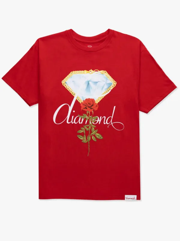 Rose Chain Tee - Red sold by Diamond Supply Co.