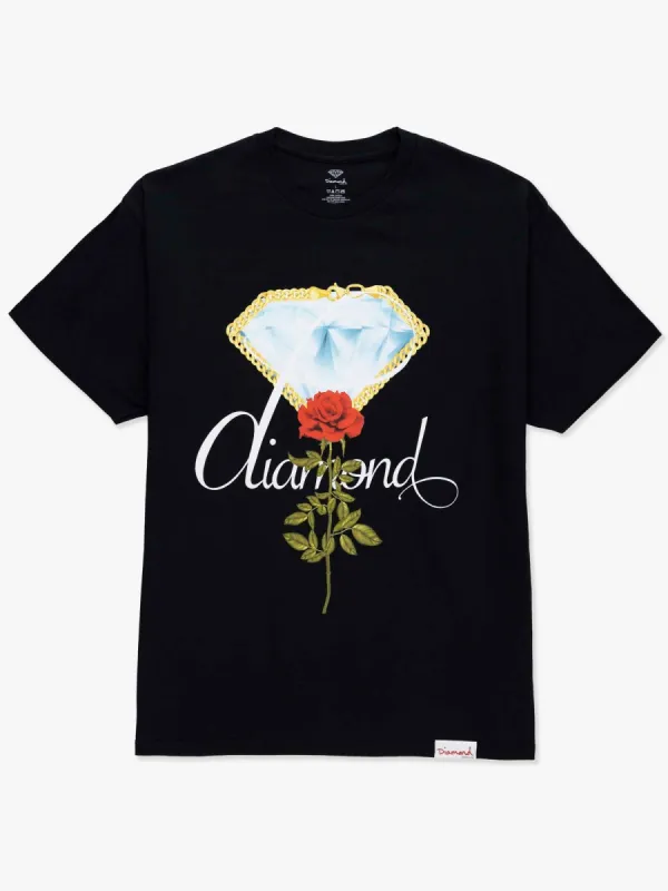 Rose Chain Tee - Black sold by Diamond Supply Co.