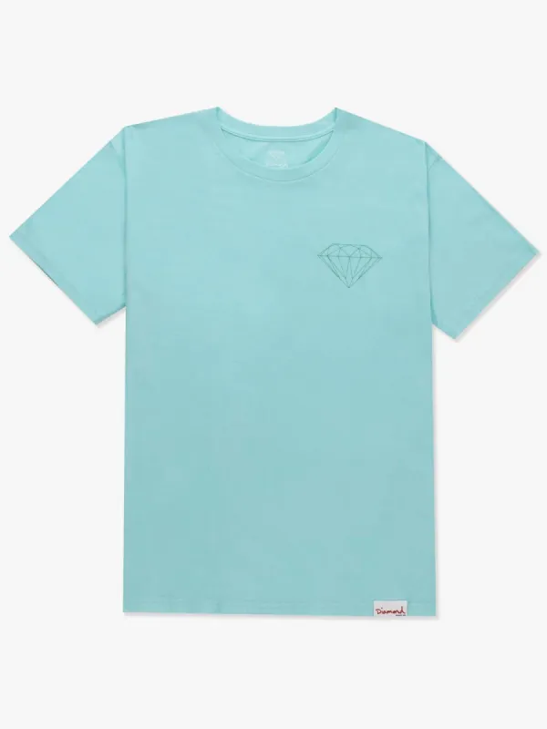 Brilliant Logo Tee - Diamond Blue sold by Diamond Supply Co.