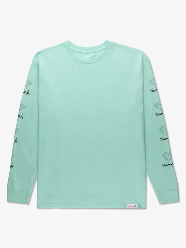 OG Sign Long Sleeve Tee - Diamond Blue sold by Diamond Supply Co.