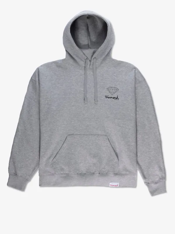 OG Sign Hoodie - Heather Grey sold by Diamond Supply Co.
