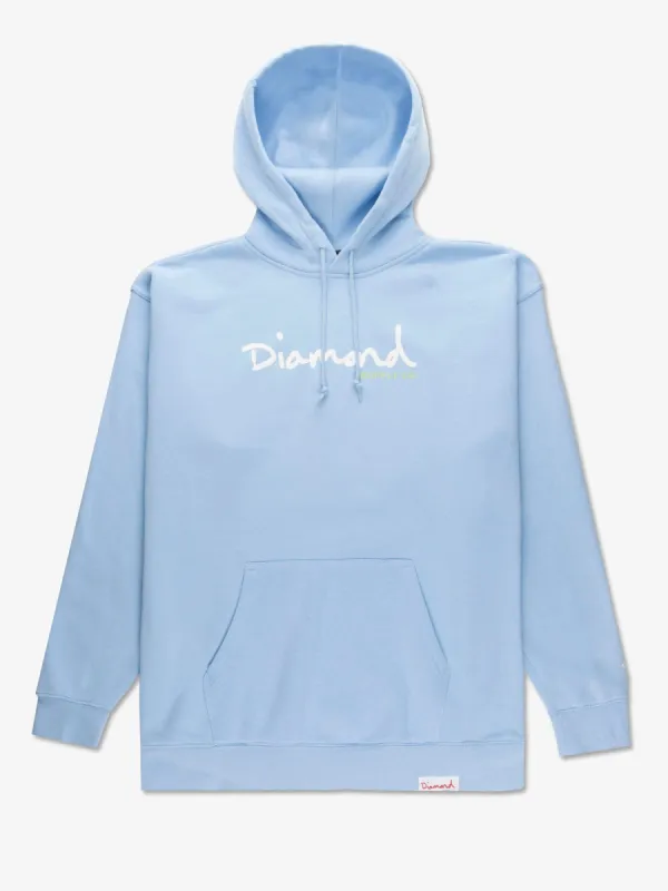 OG Script Hoodie - Powder Blue sold by Diamond Supply Co.