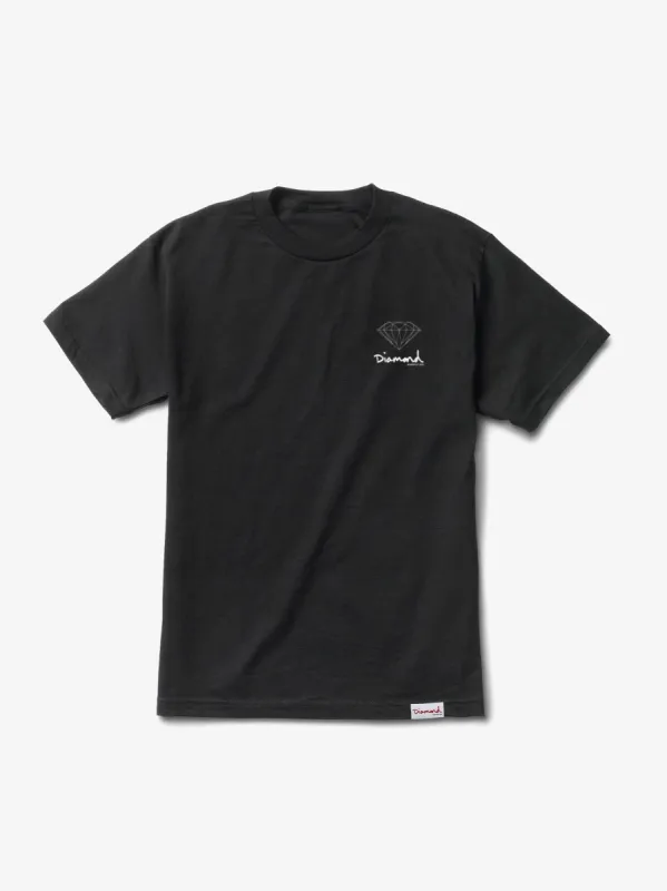 Mini OG Sign Tee - Black sold by Diamond Supply Co.