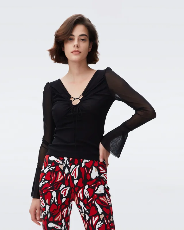 Lyric Mesh Top sold by Diane Von Furstenberg