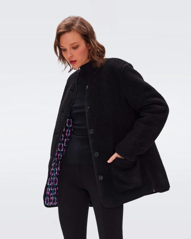 Domino Reversible Coat sold by Diane Von Furstenberg
