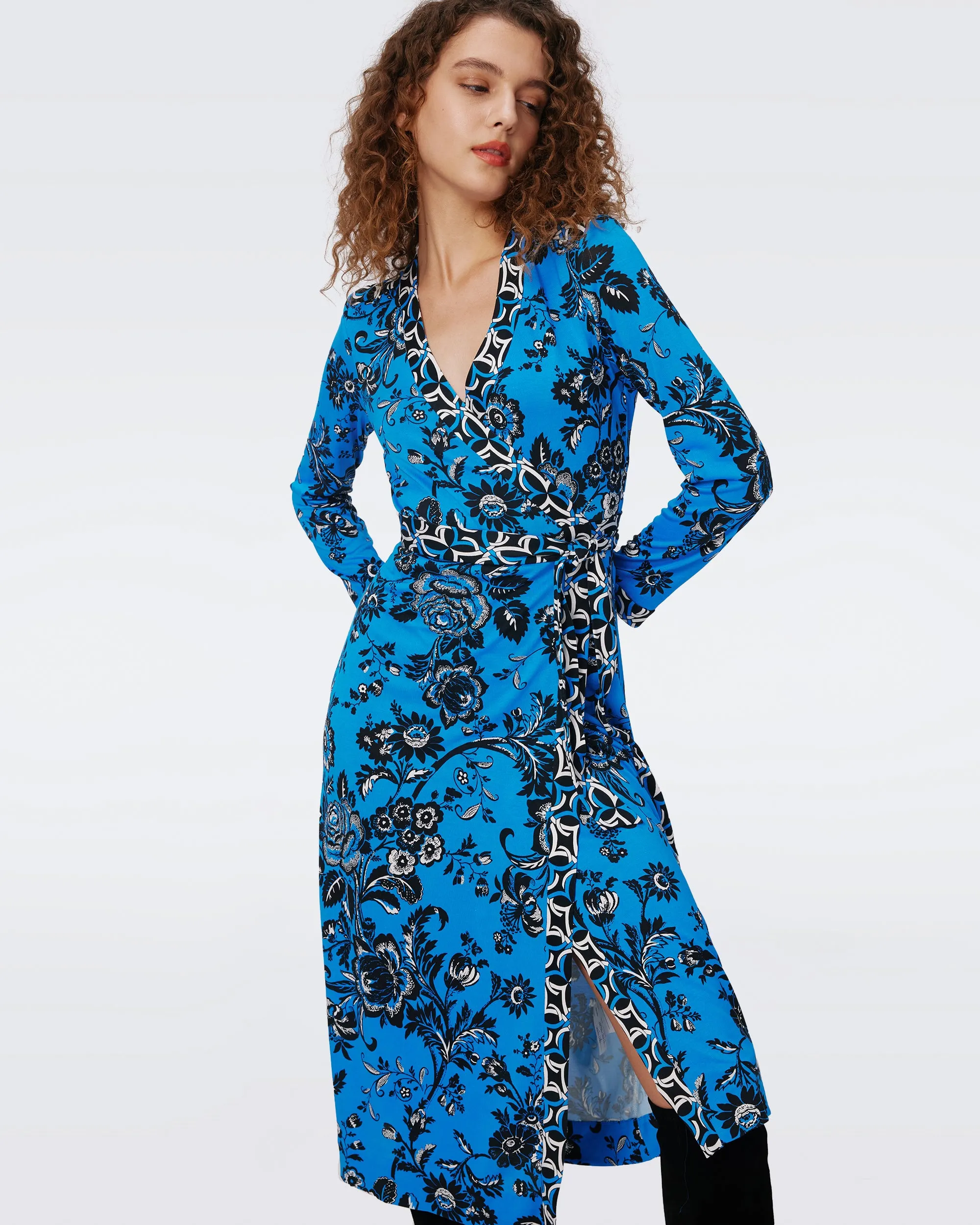 Danica Silk Jersey Wrap Dress sold by Diane Von Furstenberg product image thumbnail 5