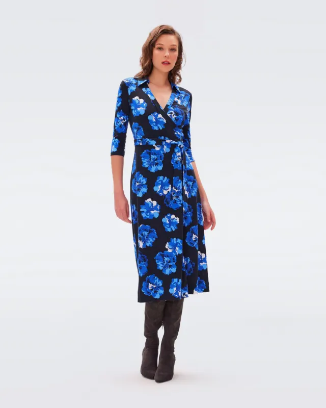 Abigail Silk Jersey Midi Wrap Dress sold by Diane Von Furstenberg