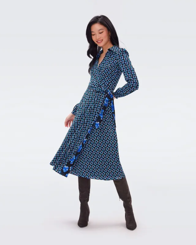 Phoenix Reversible Mesh Wrap Dress sold by Diane Von Furstenberg