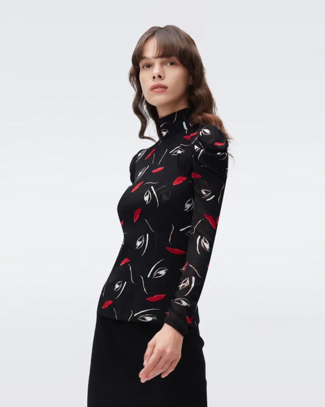 Remy Mesh Top sold by Diane Von Furstenberg