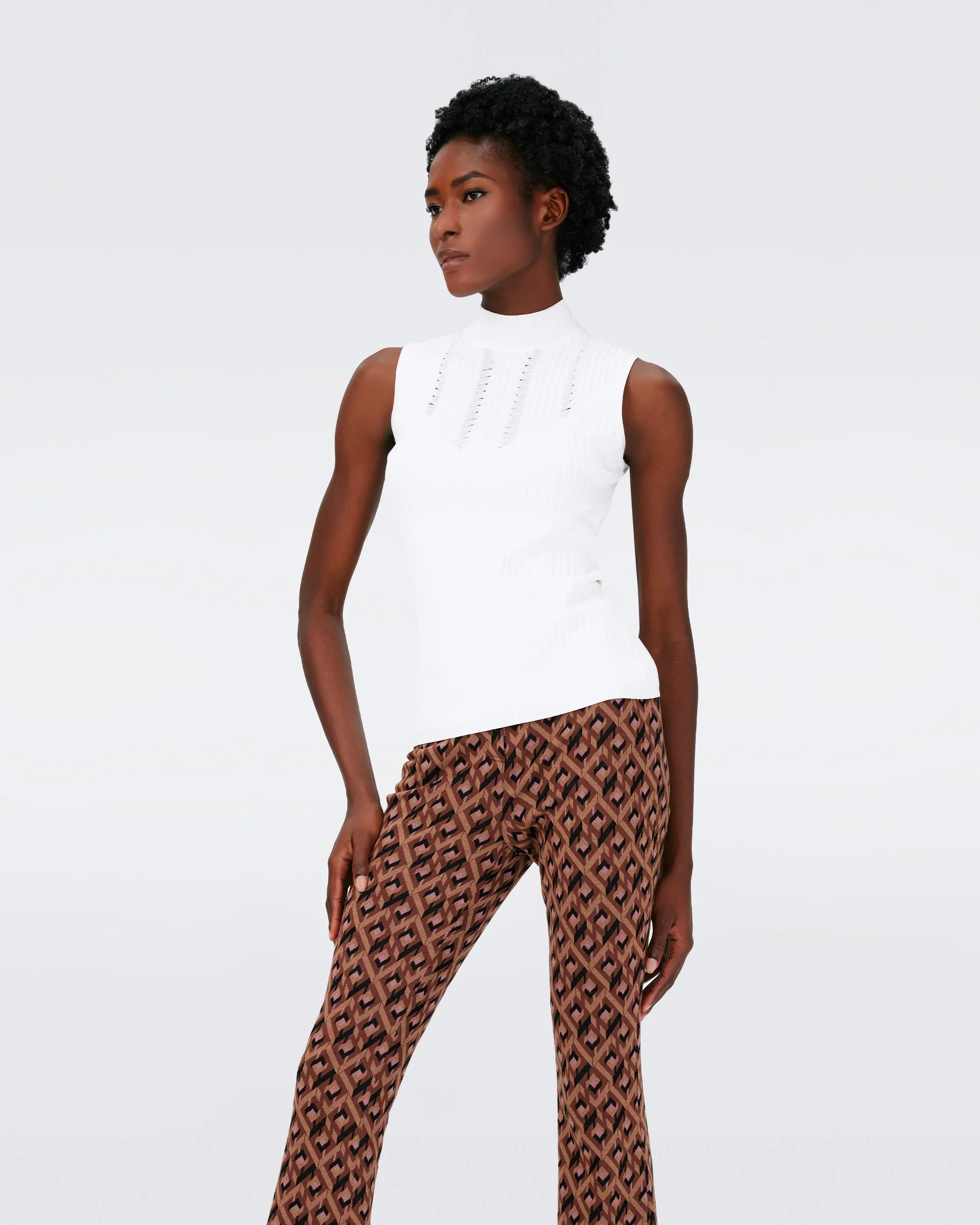 Viviane Knit Top sold by Diane Von Furstenberg product image thumbnail 5