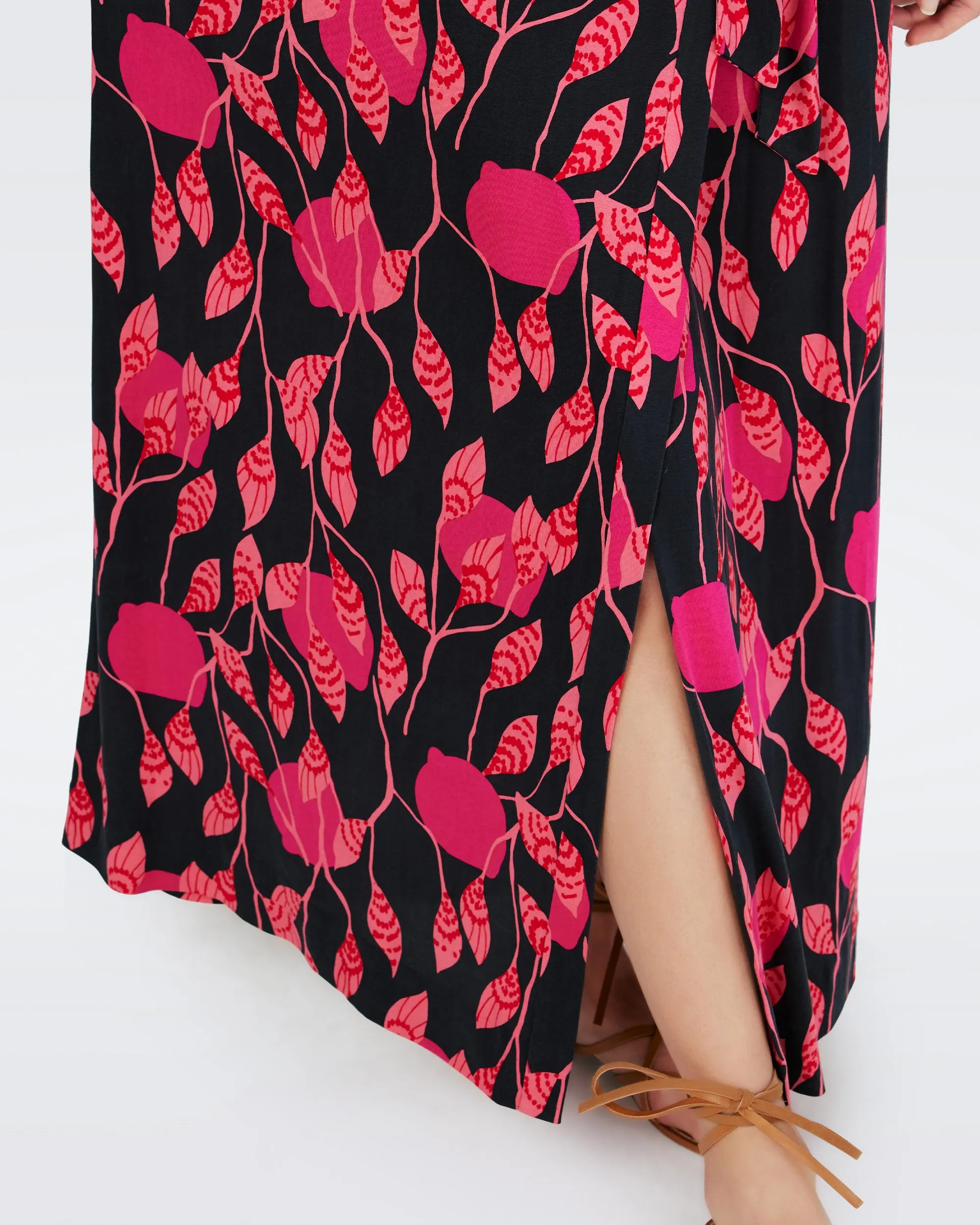 Abigail Silk Jersey Maxi Wrap Dress sold by Diane Von Furstenberg product image thumbnail 4