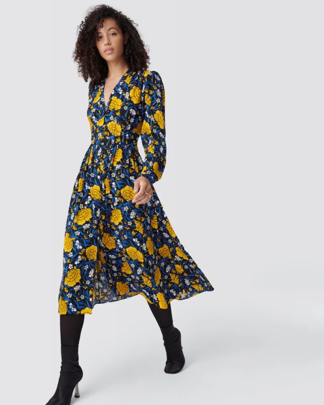 Erica Long Sleeve Midi Dress sold by Diane Von Furstenberg