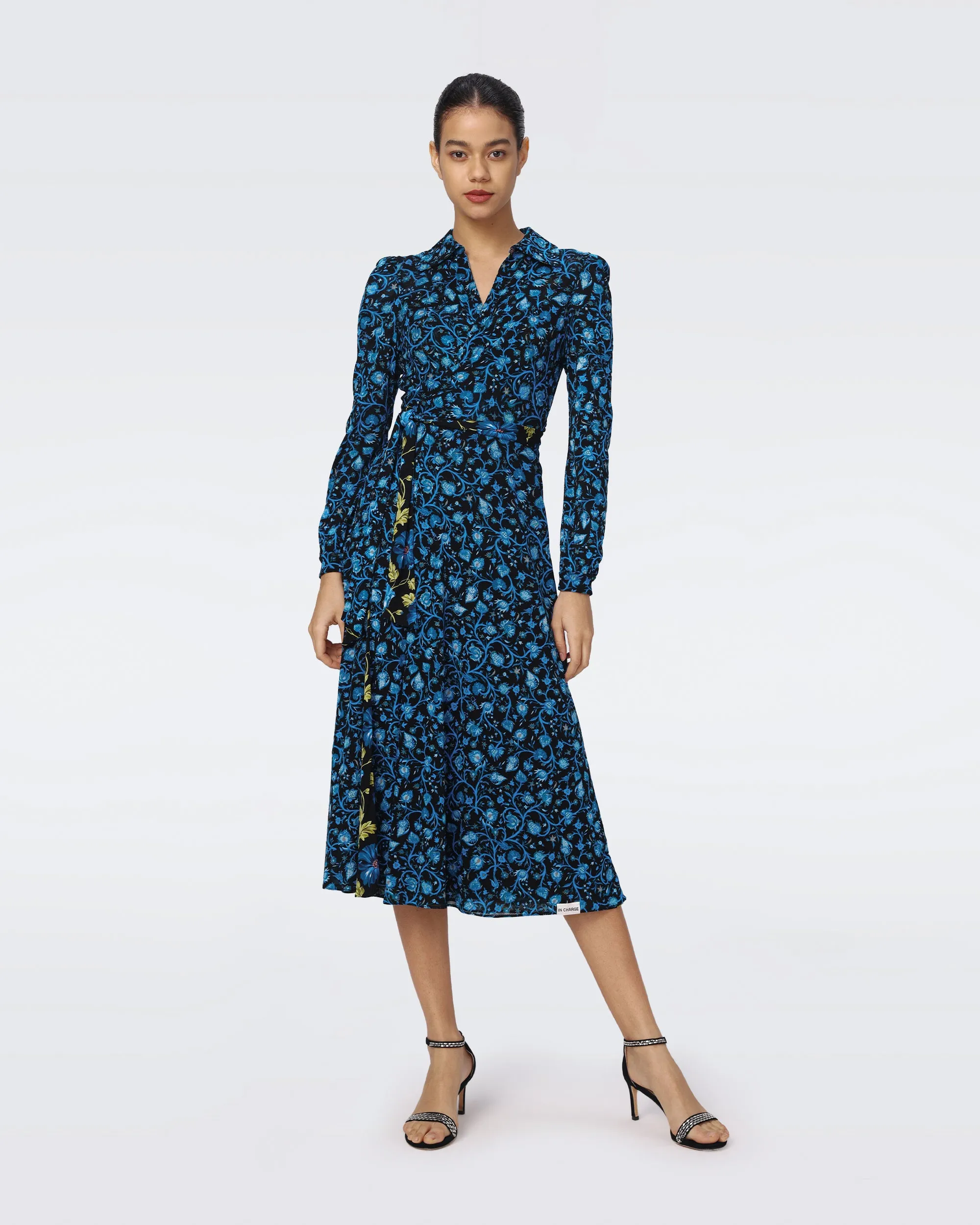 Phoenix Reversible Mesh Wrap Dress sold by Diane Von Furstenberg