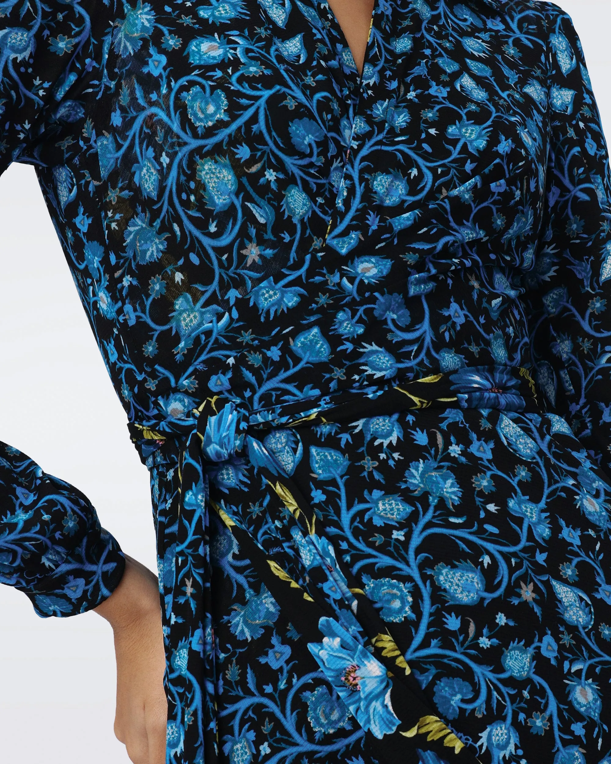 Phoenix Reversible Mesh Wrap Dress sold by Diane Von Furstenberg product image thumbnail 4