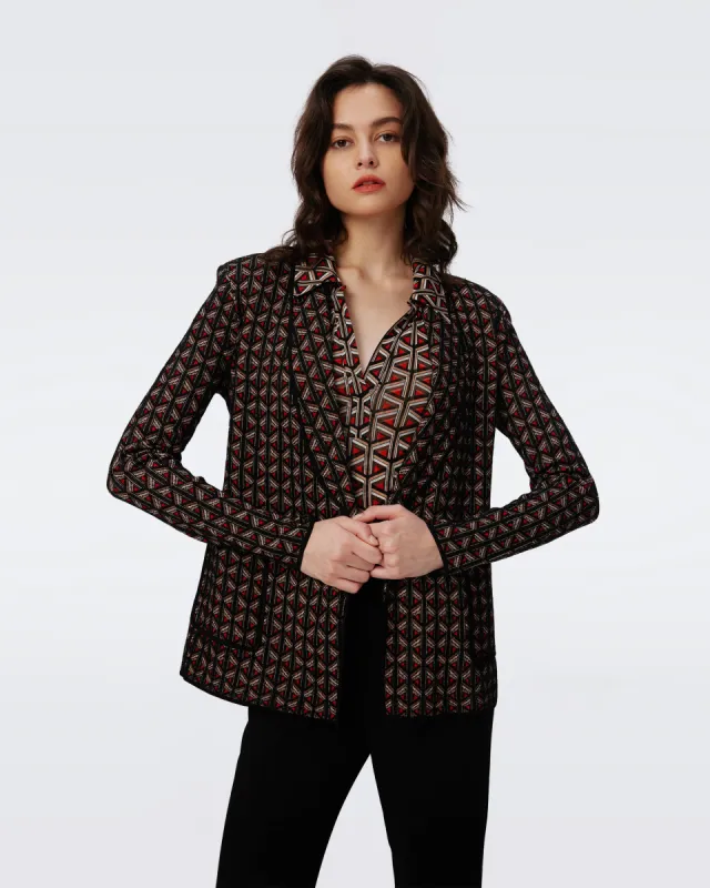 Trillian Knit Jacquard Jacket sold by Diane Von Furstenberg