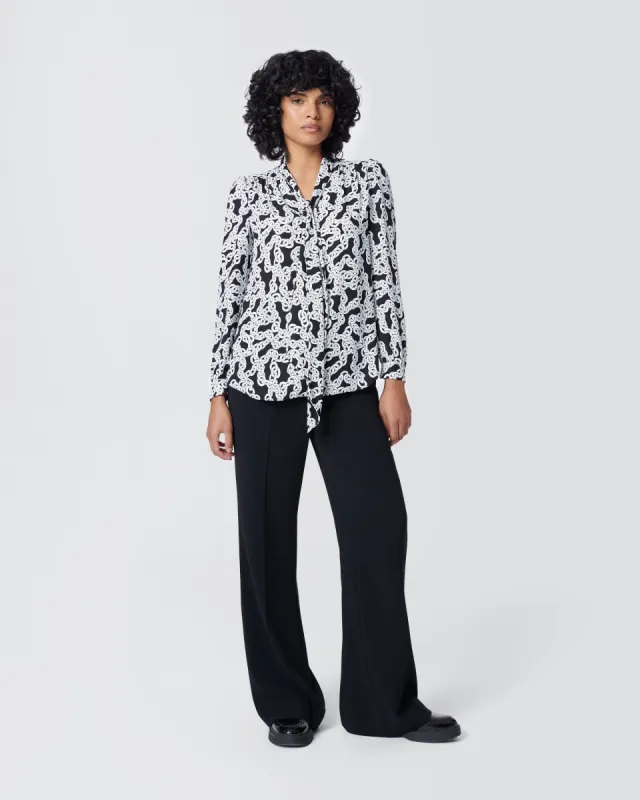 Harvey Puff Sleeve Top sold by Diane Von Furstenberg