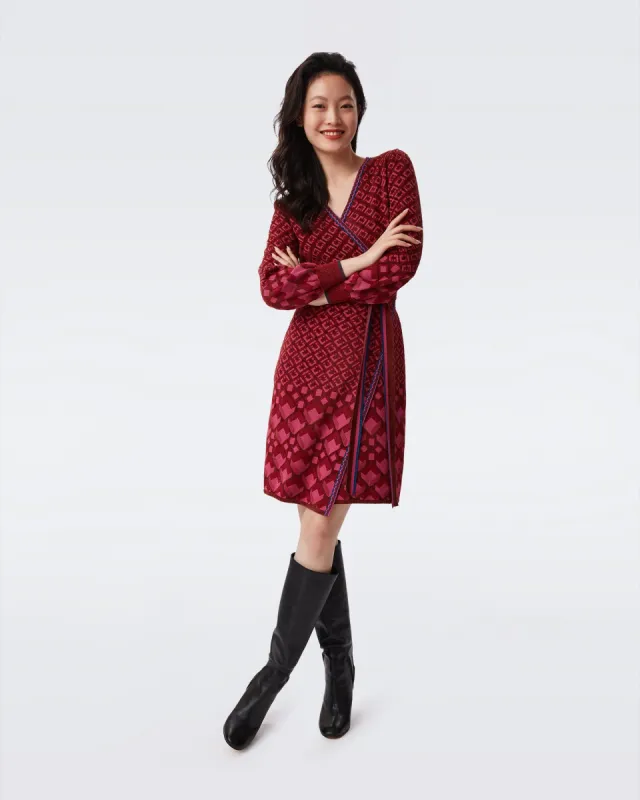 Angeline Knit Wrap Dress sold by Diane Von Furstenberg