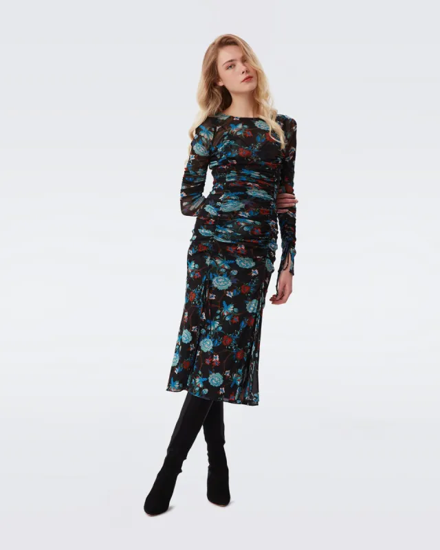Corinne Mesh Midi Dress sold by Diane Von Furstenberg