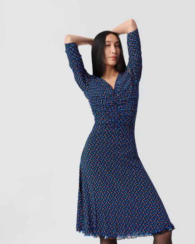 Ivan Reversible Mesh Dress sold by Diane Von Furstenberg