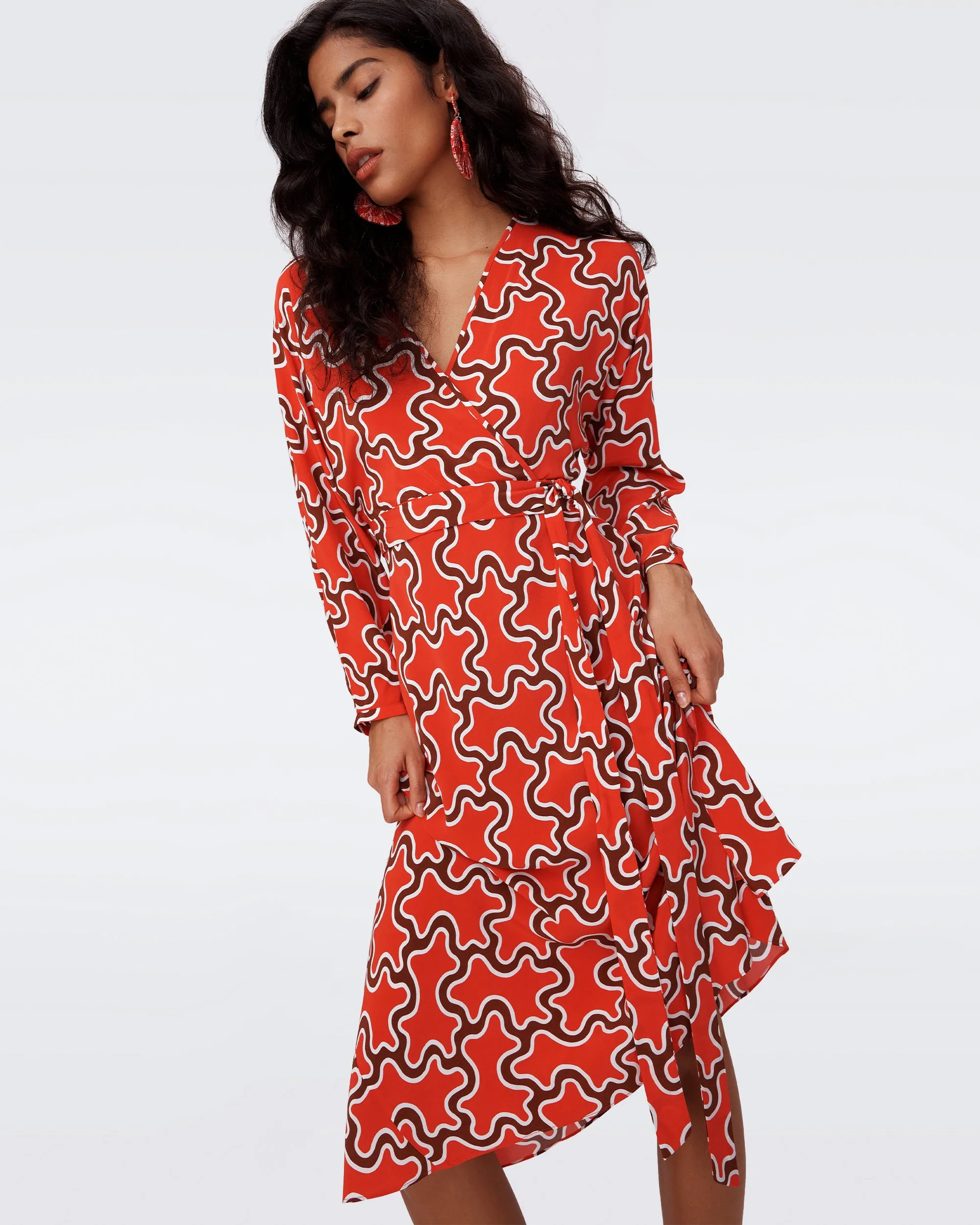 Eloise Faux Wrap Dress sold by Diane Von Furstenberg product image thumbnail 5