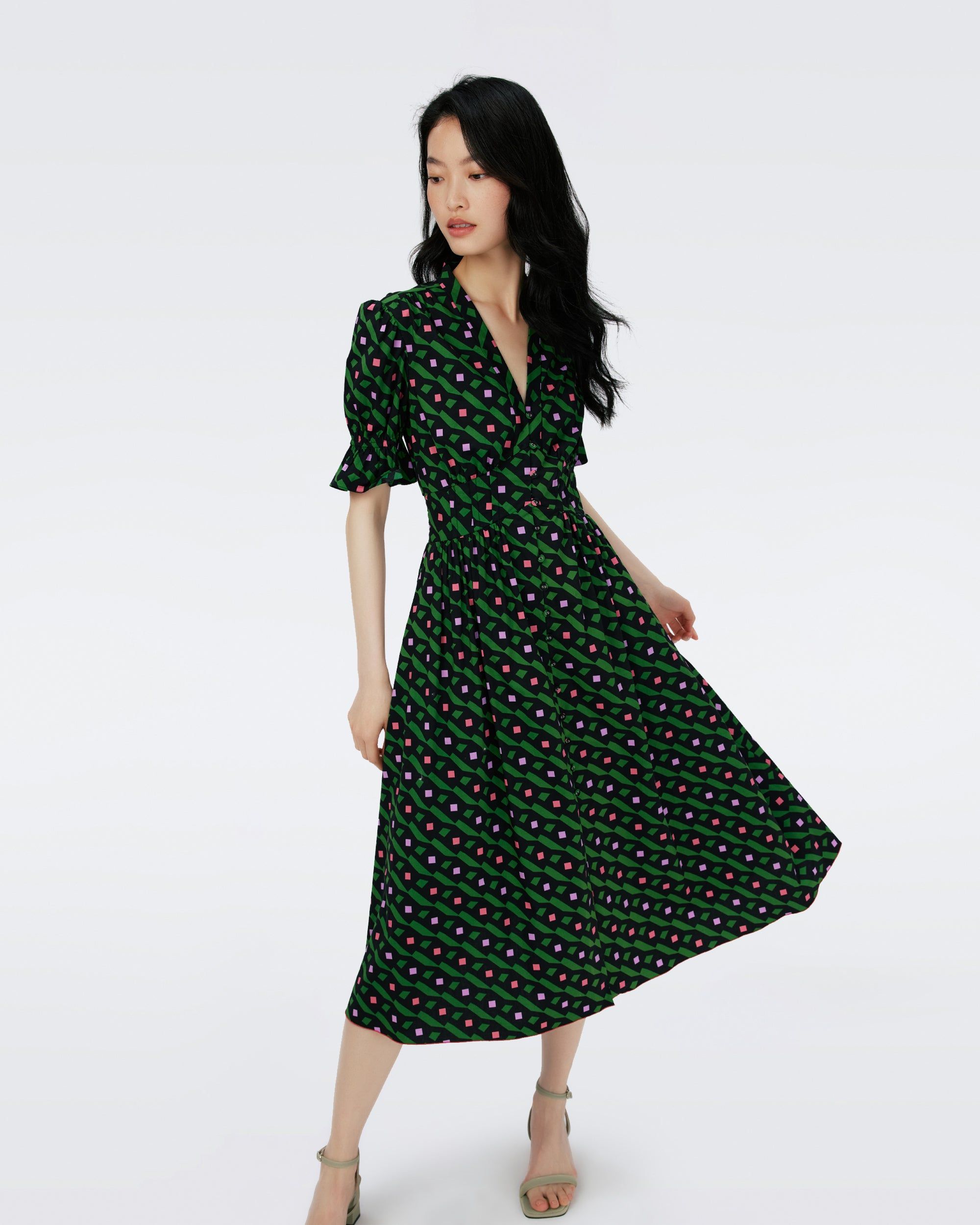 Erica Cotton Midi Dress sold by Diane Von Furstenberg product image thumbnail 5