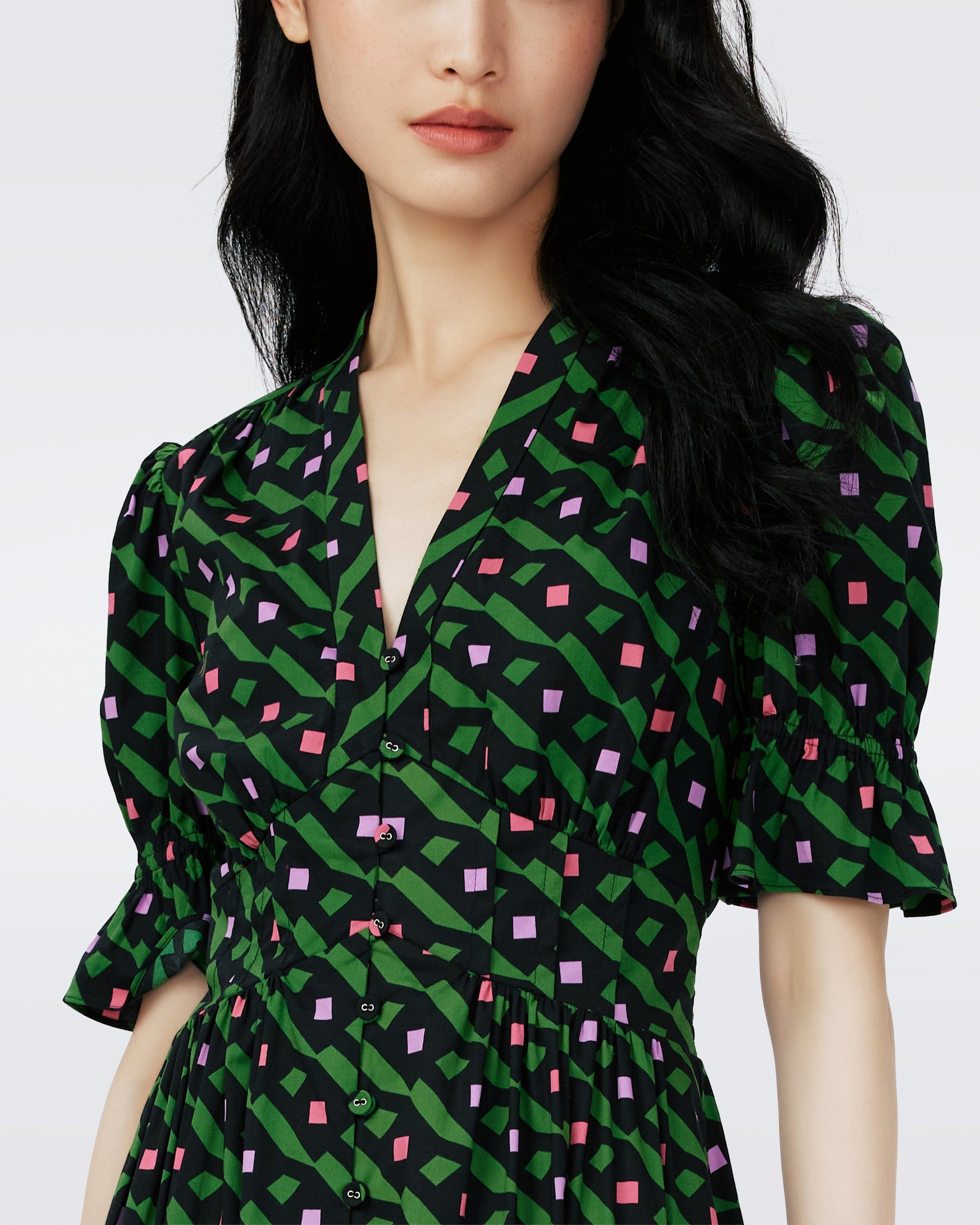 Erica Cotton Midi Dress sold by Diane Von Furstenberg product image thumbnail 2