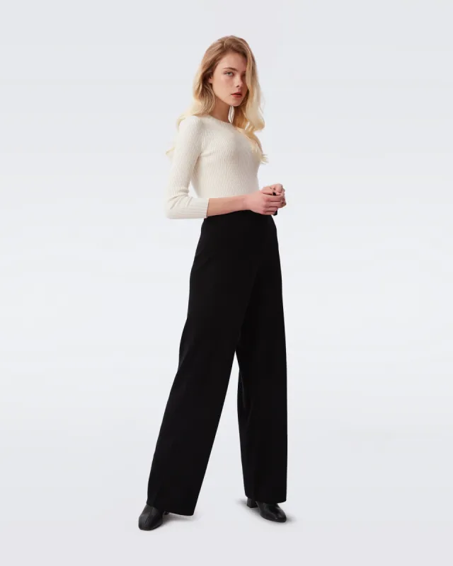 Hermera Drawstring Wool-Cashmere Pants sold by Diane Von Furstenberg