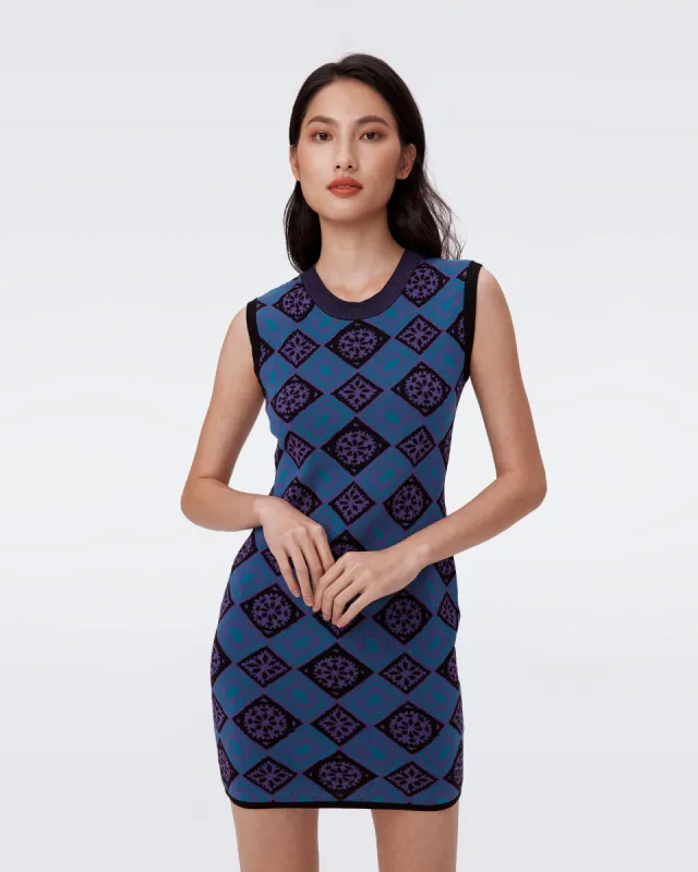 Mylo Knit Jacquard Dress sold by Diane Von Furstenberg