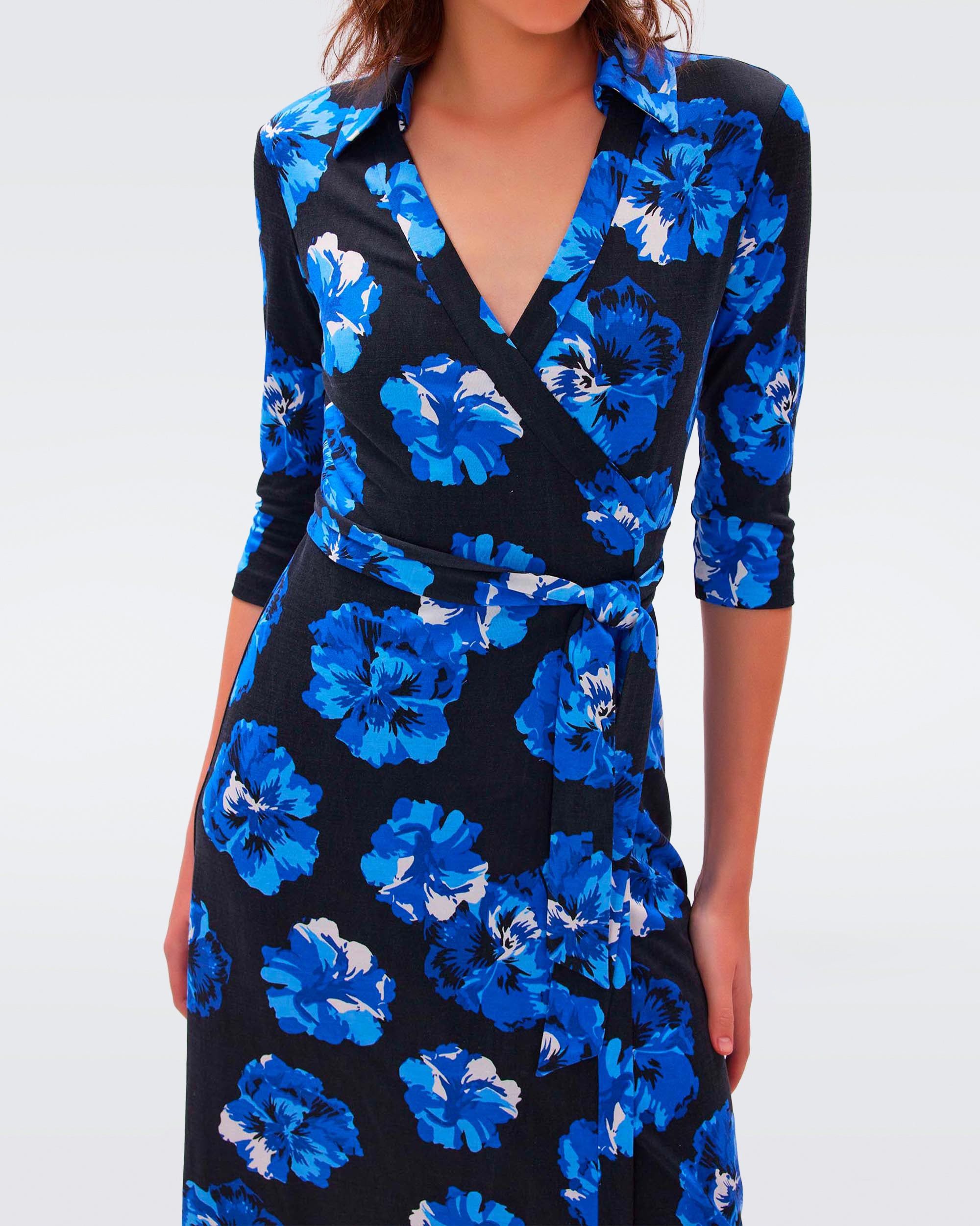 Abigail Silk Jersey Midi Wrap Dress sold by Diane Von Furstenberg product image thumbnail 2