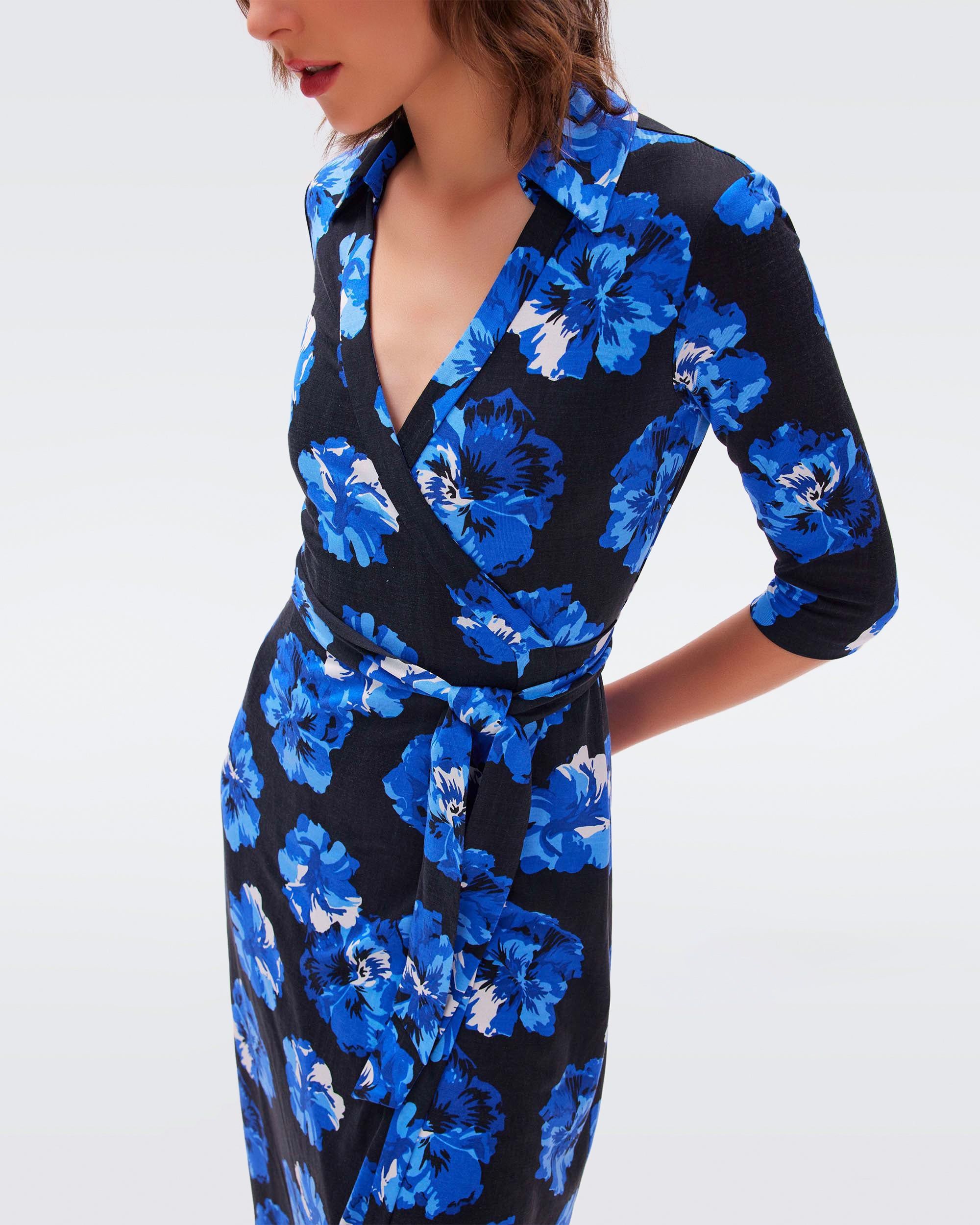 Abigail Silk Jersey Midi Wrap Dress sold by Diane Von Furstenberg product image thumbnail 4