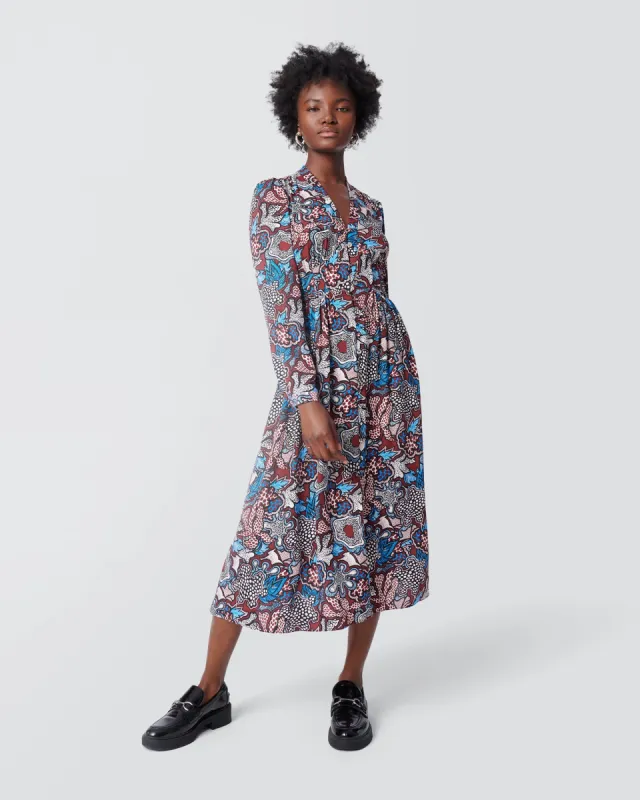 Erica Long Sleeve Midi Dress sold by Diane Von Furstenberg
