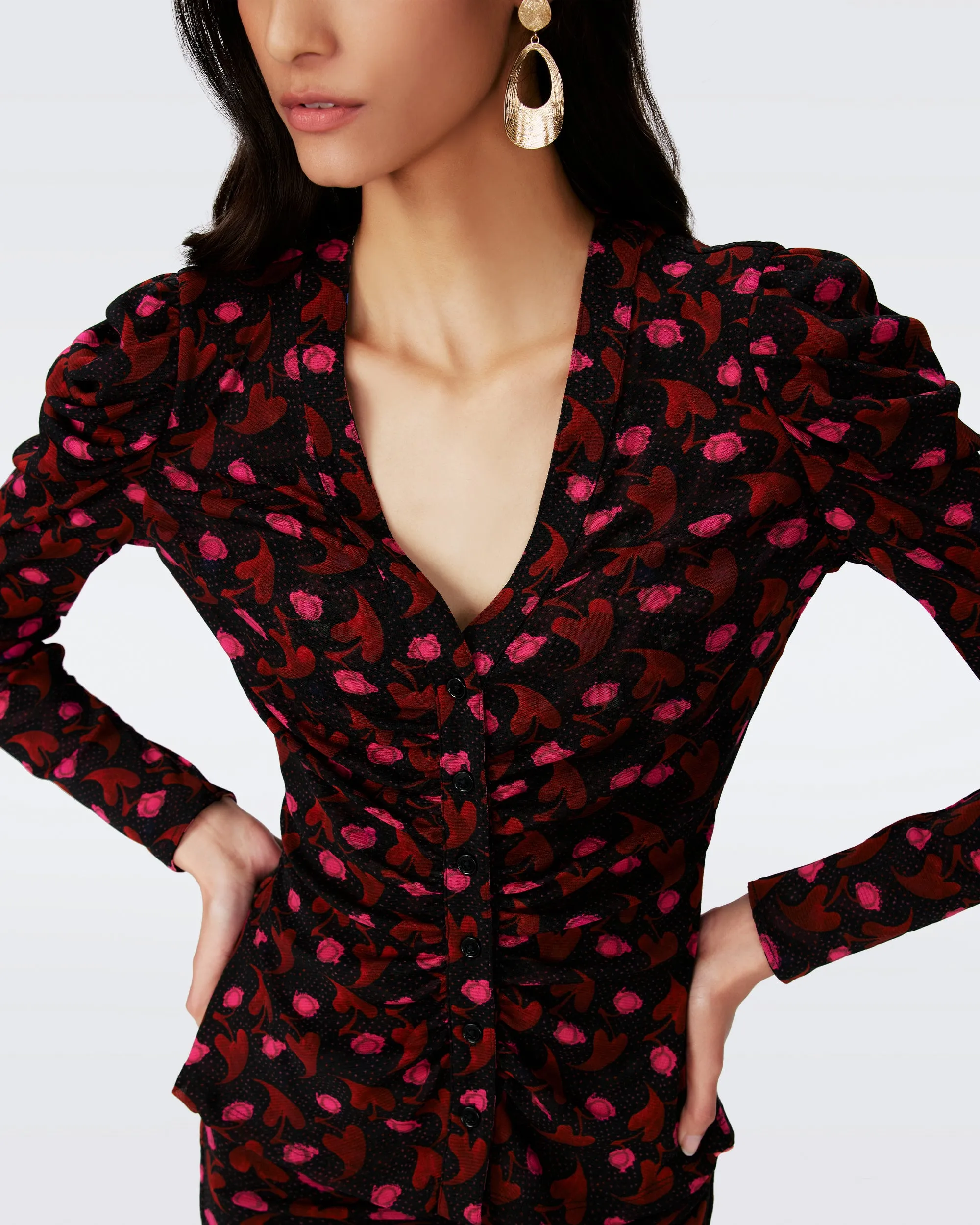 Gladys Reversible Mesh Top sold by Diane Von Furstenberg product image thumbnail 2