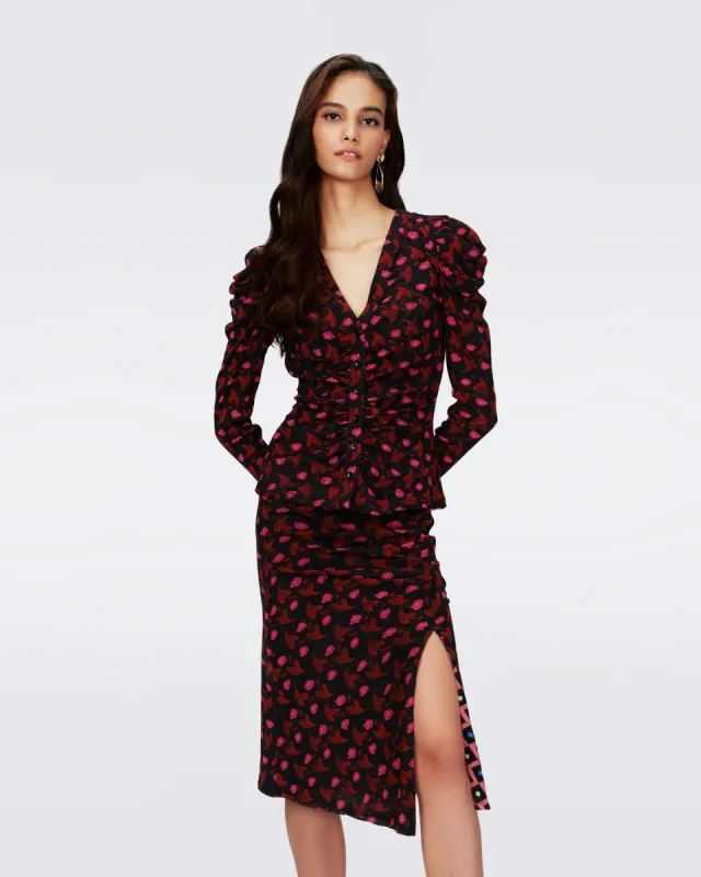 Gladys Reversible Mesh Top sold by Diane Von Furstenberg