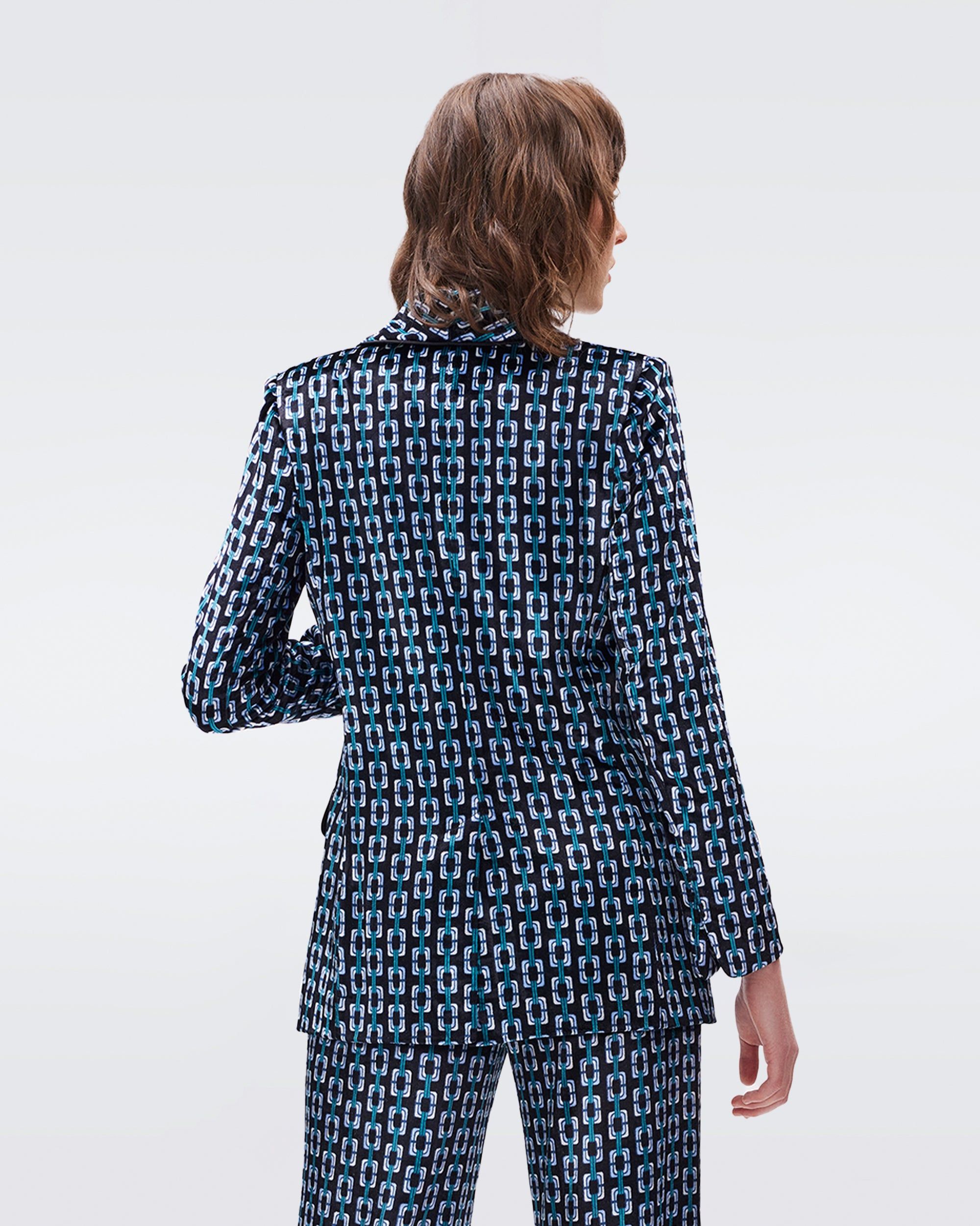 Chiana Velvet Jacket sold by Diane Von Furstenberg product image thumbnail 3