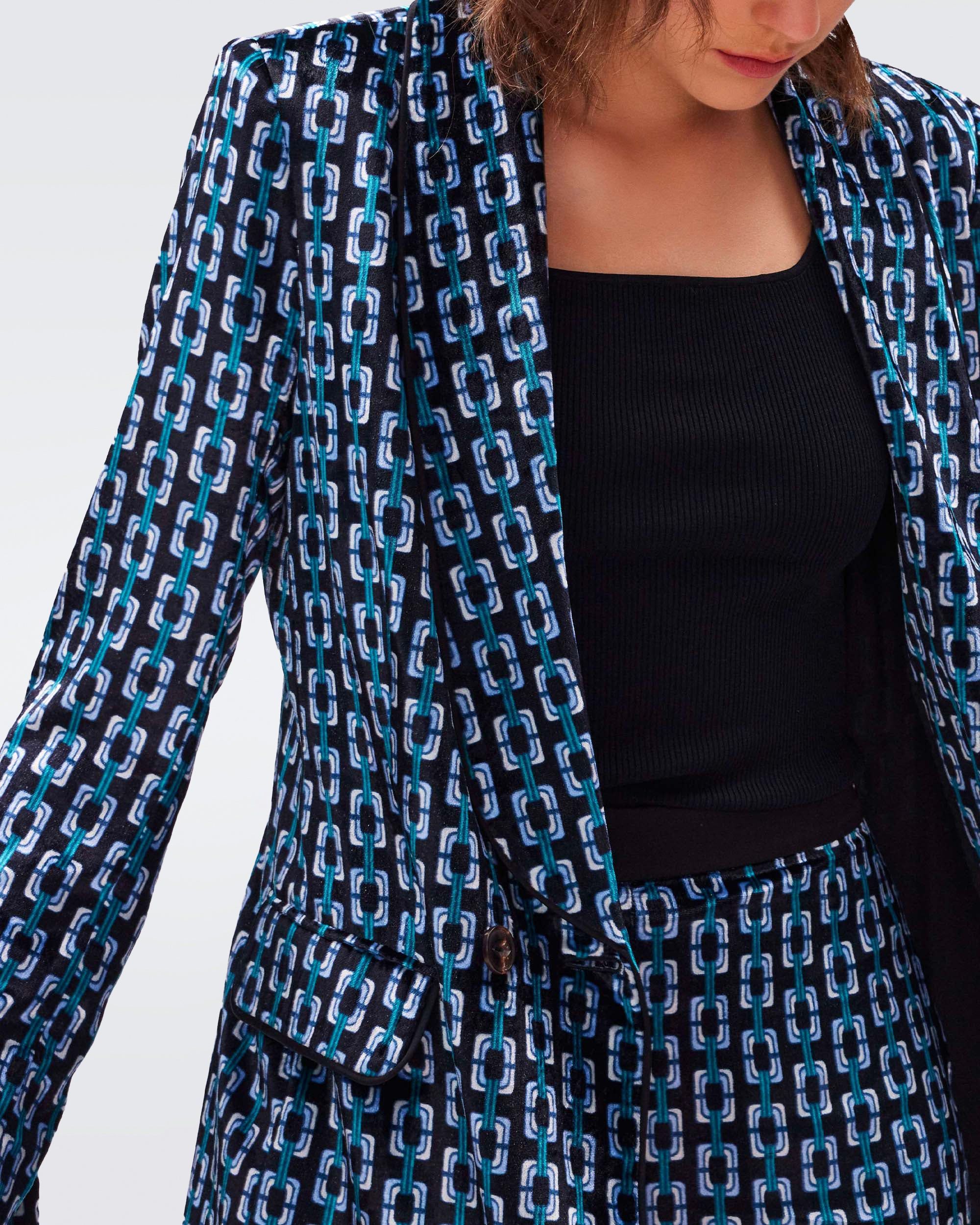 Chiana Velvet Jacket sold by Diane Von Furstenberg product image thumbnail 4