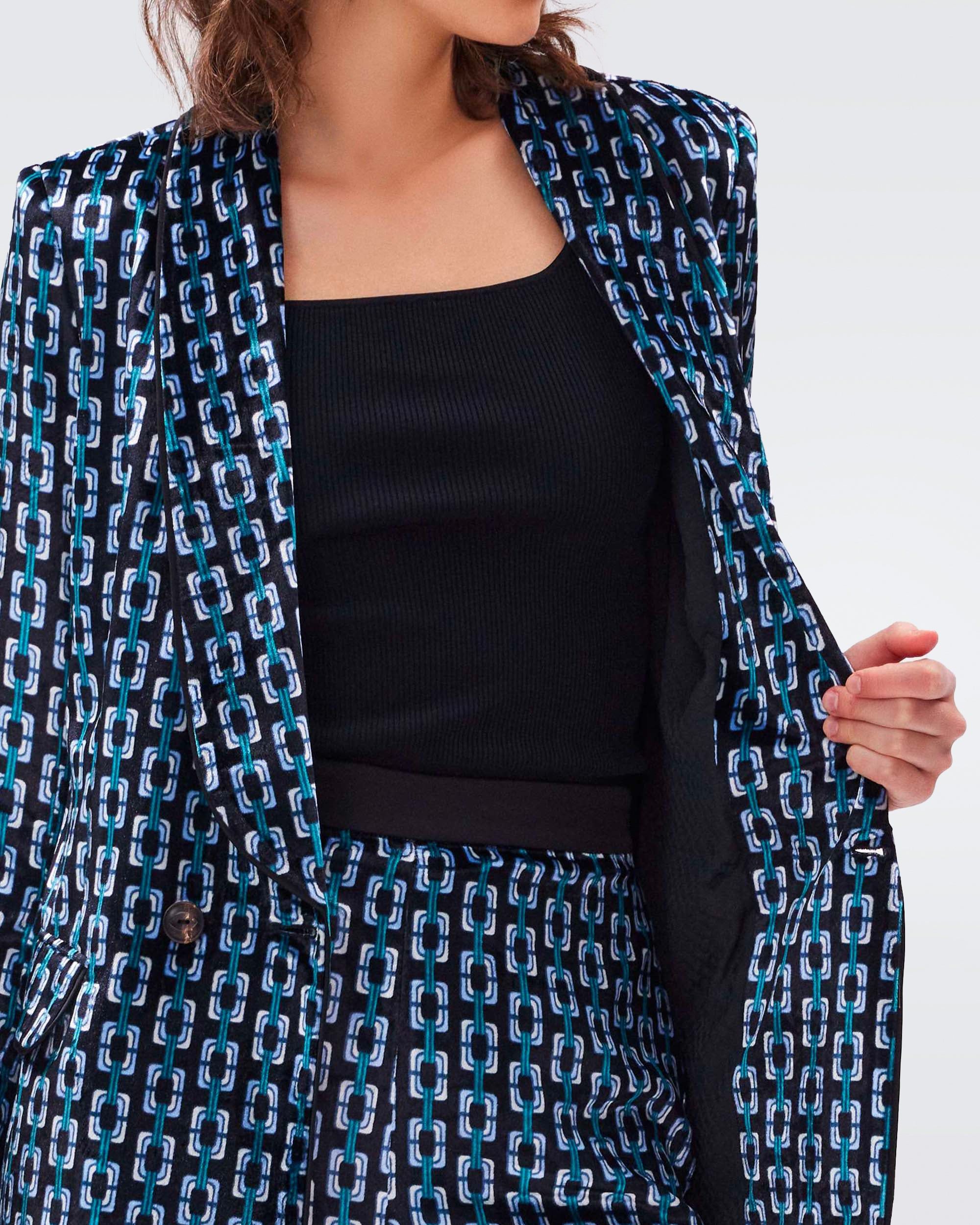 Chiana Velvet Jacket sold by Diane Von Furstenberg product image thumbnail 2