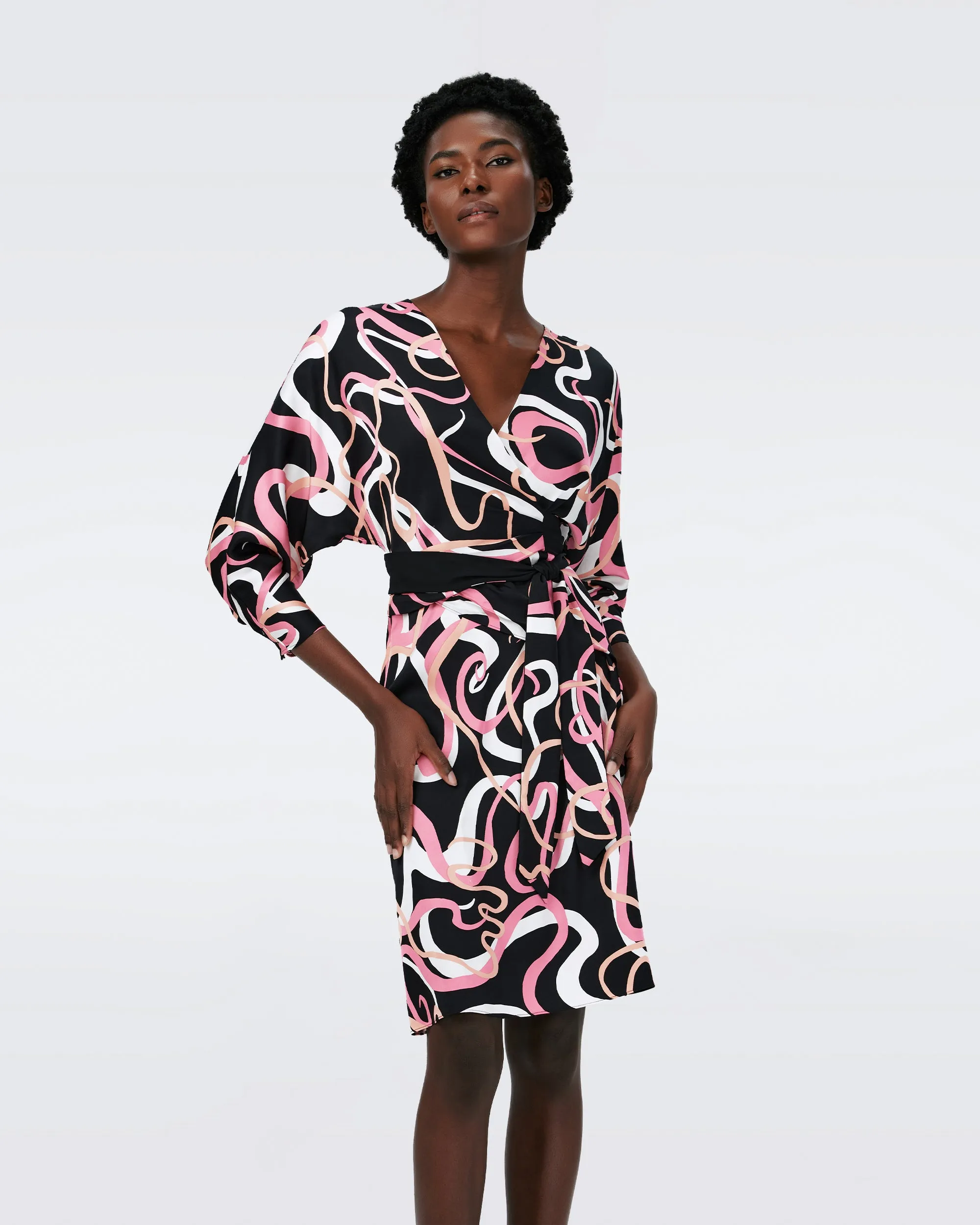 Mikah Faux Wrap Dress sold by Diane Von Furstenberg