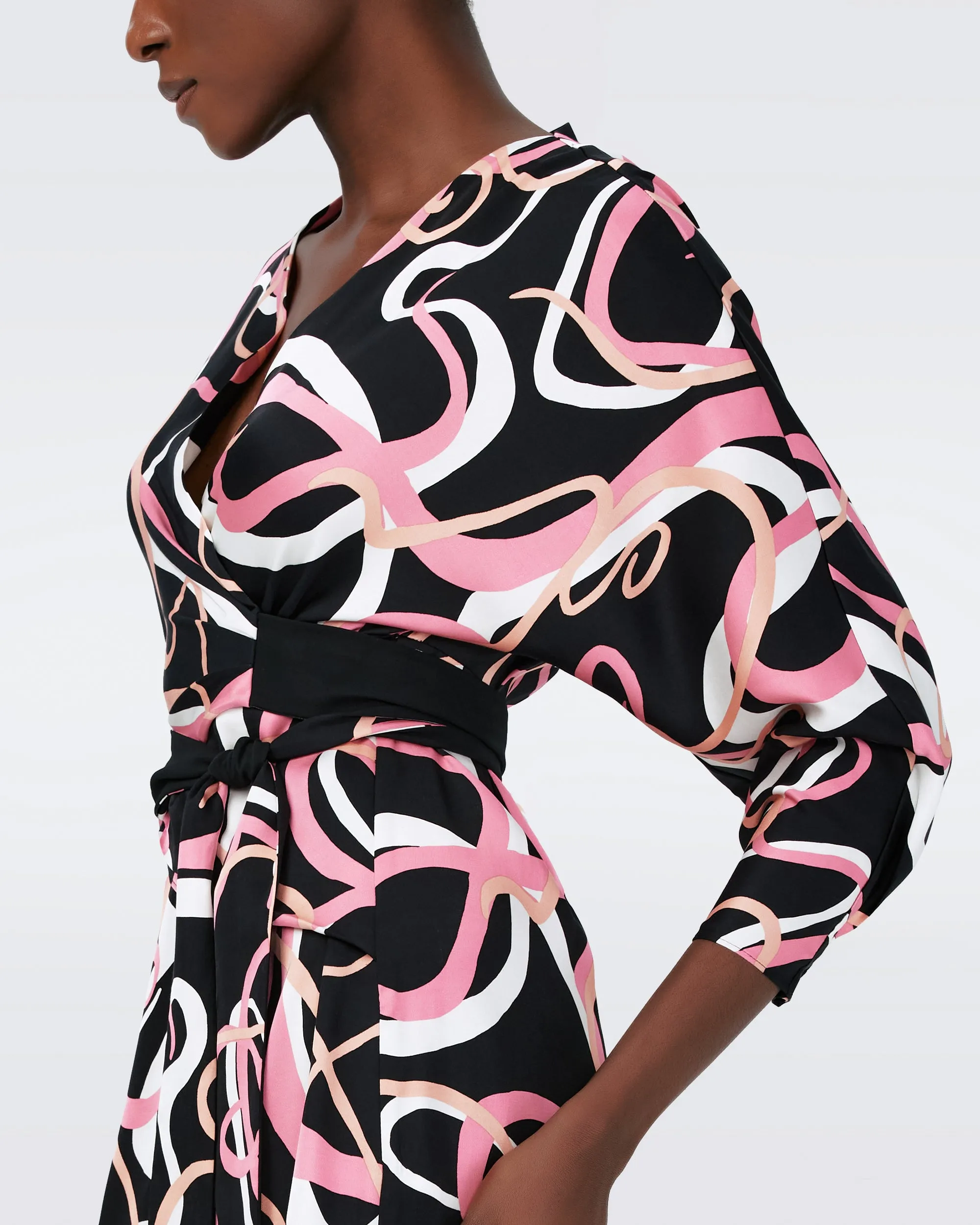 Mikah Faux Wrap Dress sold by Diane Von Furstenberg product image thumbnail 2