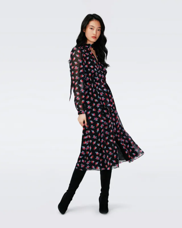 Erica Long Sleeve Midi Dress sold by Diane Von Furstenberg