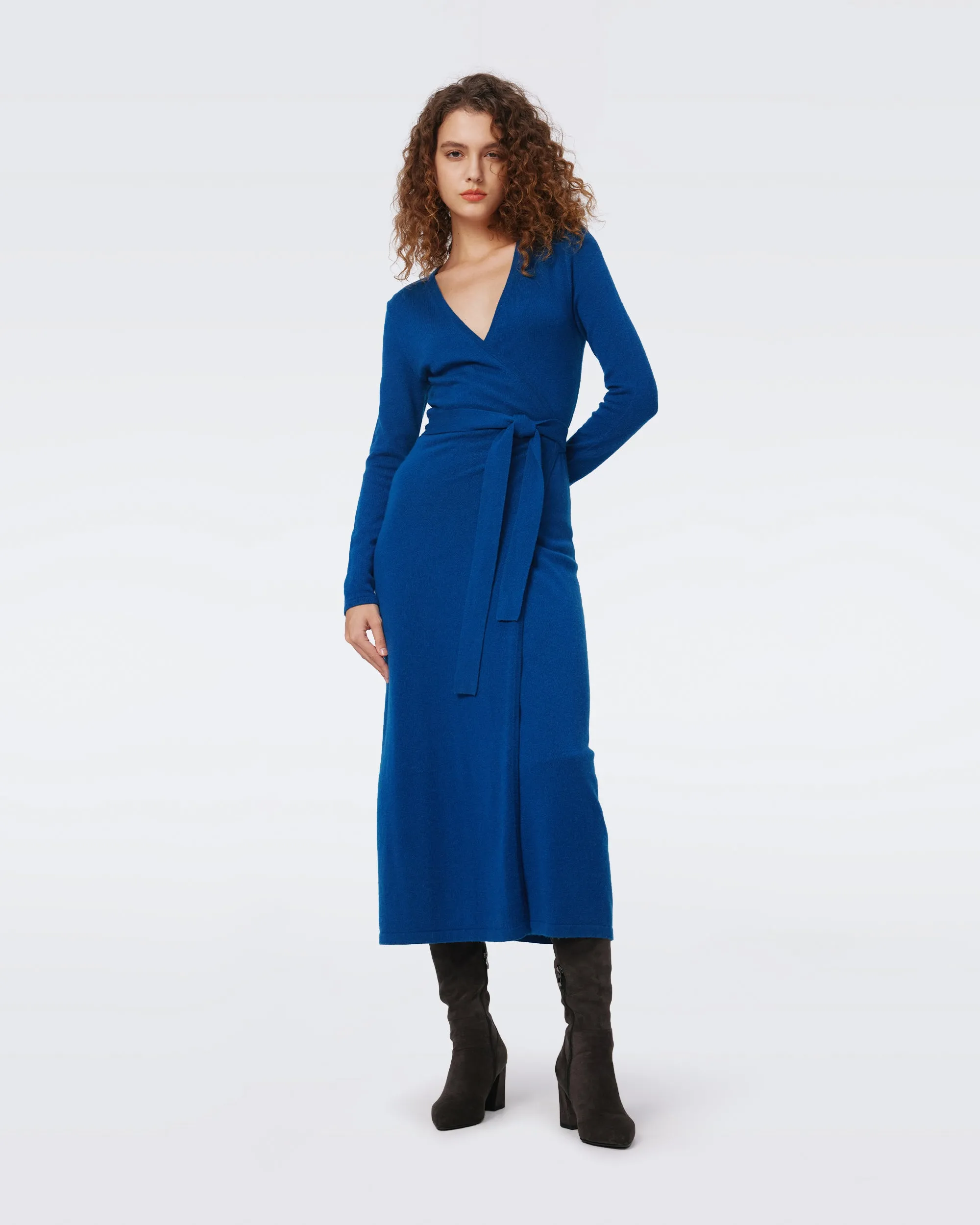 Astrid Wool-Cashmere Wrap Dress sold by Diane Von Furstenberg