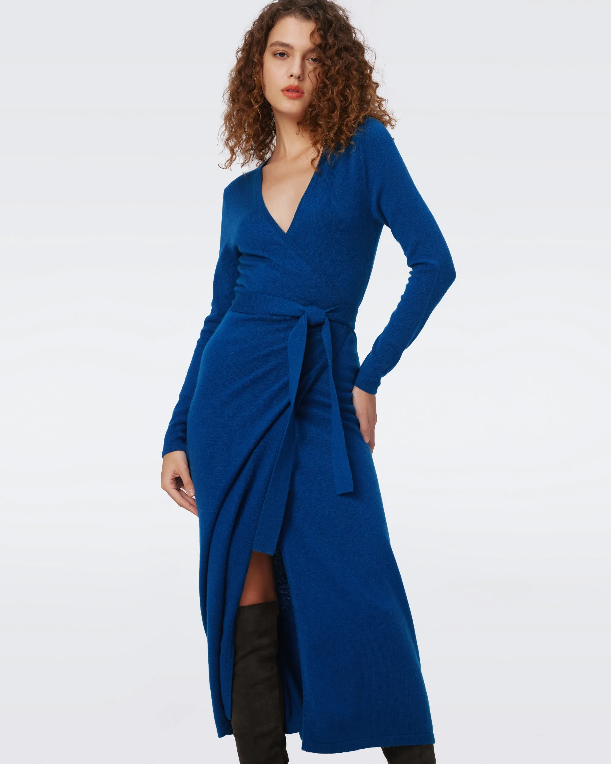 Astrid Wool-Cashmere Wrap Dress sold by Diane Von Furstenberg product image thumbnail 5