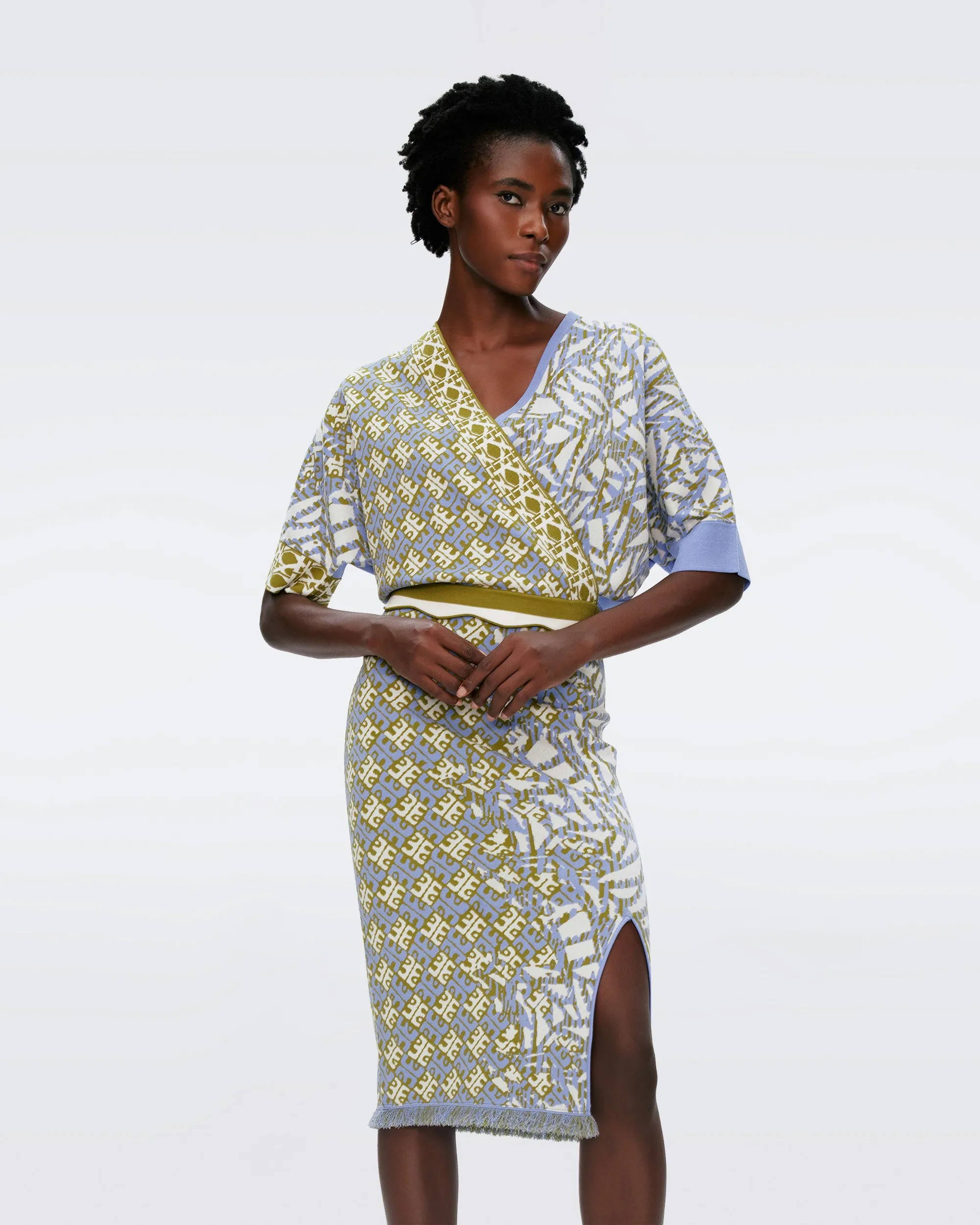 Mellie Knit Jacquard Top sold by Diane Von Furstenberg product image thumbnail 5